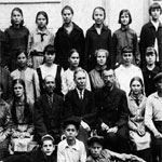 1934 год. Учащиеся седьмого класса